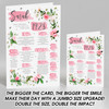 Born In 1928 Pink Flower Birthday Facts Any Year Any Age Personalised Card