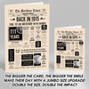 Born In 1915 Newspaper Birthday Facts Any Year Any Age Personalised Card