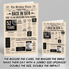 Born In 1974 Newspaper Birthday Facts Any Year Any Age Personalised Card