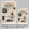 Born In 1976 Newspaper Birthday Facts Any Year Any Age Personalised Card
