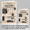 Born In 1994 Newspaper Birthday Facts Any Year Any Age Personalised Card