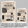 Born In 2003 Newspaper Birthday Facts Any Year Any Age Personalised Card