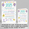 Born In 2025 Colour Birthday Facts Any Year Any Age Personalised Birthday Card
