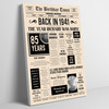 Born In 1941 Newspaper Birthday Facts Any Year Any Age Personalised Print