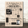 Born In 1955 Newspaper Birthday Facts Any Year Any Age Personalised Print