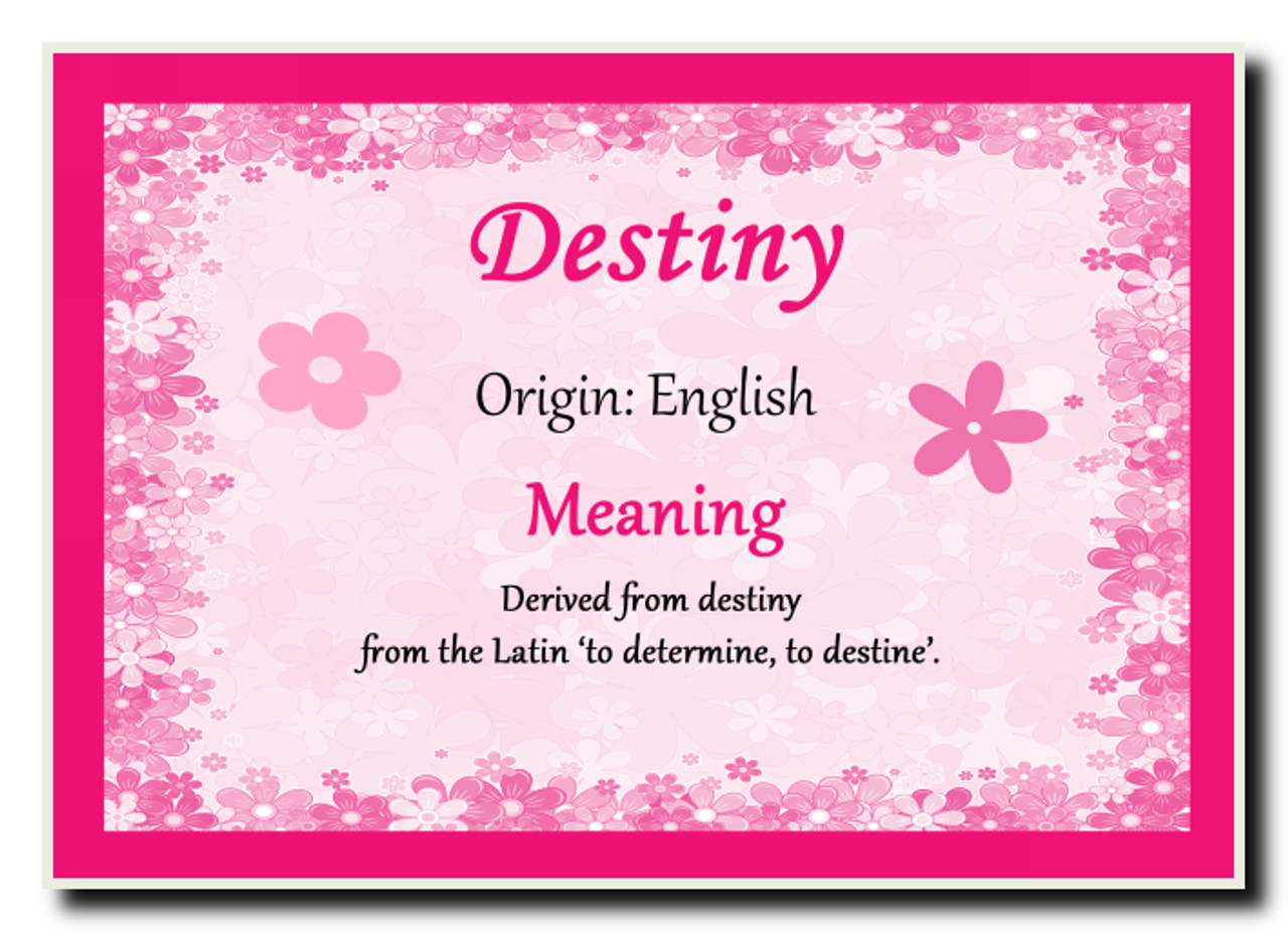 Destiny Name Meaning Jumbo Magnet - Party Animal Print