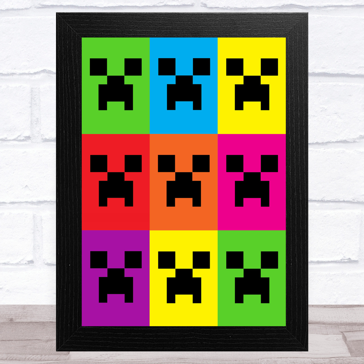 minecraft creeper painting template