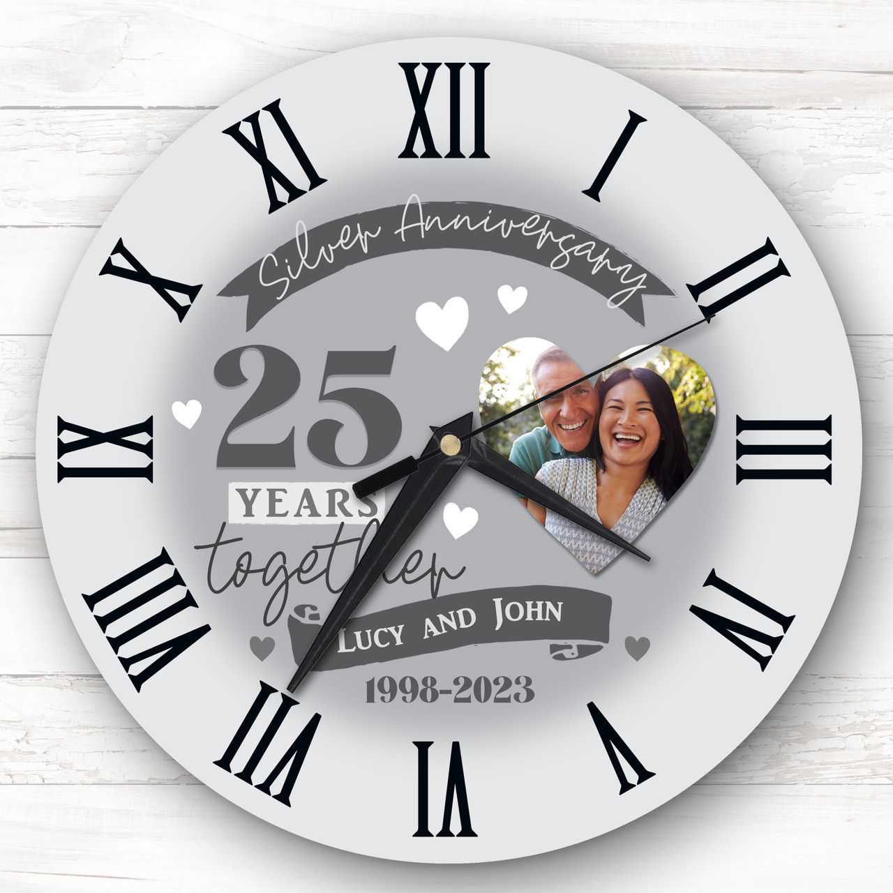 Personalized Wedding Clock 