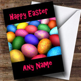 Bright Easter Eggs Customised Easter Card