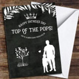 Chalk Top Of The Pops From Your Little Boy Customised Father's Day Card