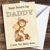 Love You Beary Customised Father's Day Card