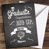Chalk Big Up Congratulations Customised Graduation Card