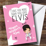 Customised Elvis Cute Cartoon Mothers Day Card