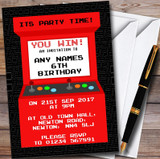 Red Arcade Gaming Customised Children's Birthday Party Invitations