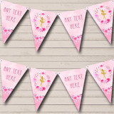 Pink Watercolour Ballerina Ballet Baby Shower Bunting