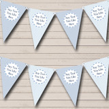 Baby Boy Blue Stripes & Clouds Children's Birthday Party Bunting