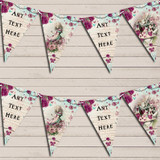 Alice In Wonderland Vintage Shabby Chic Floral Children's Birthday Bunting