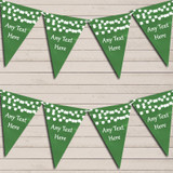 Deep Green Watercolour Lights Engagement Bunting Garland Party Banner