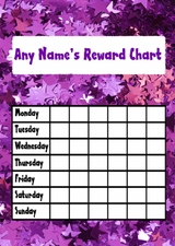 Purple Star Sticker Reward Chart