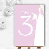 Pink Bride Personalised Wedding Table Number Name Cards