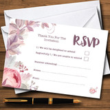 Beautiful Watercolour Floral RSVP Cards