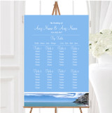 Italy Amalfi Coast Personalised Wedding Seating Table Plan