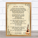 Alex Clare Too Close Song Lyric Quote Print