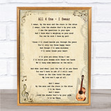 All 4 One I Swear Song Lyric Quote Print