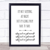 Paolo Nutini Rewind Song Lyric Quote Print