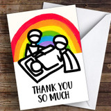 Medical Nurse Doctor Keyworker Thank You Coronavirus Quarantine Greetings Card