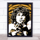 Jim Morrison Tiger Print Funky Framed Wall Art Print