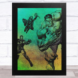 Hulk, Iron Man, Thor Grunge Style Children's Kids Wall Art Print