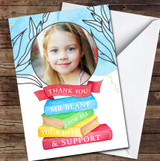 Thank You Teacher Books Photo School Leavers Personalised Card