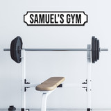 Name Gym Fitness Fan Any Colour Any Text 3D Train Style Street Home Sign