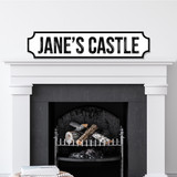 Name Castle Home Family Any Colour Any Text 3D Train Style Street Home Sign