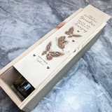 Wonderful Grandma Butterfly Personalised Gift Rope Single Wine Bottle Box