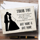 Damask Chic Customised Wedding Thank You Cards