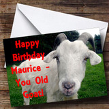 Old Goat Funny Customised Birthday Card