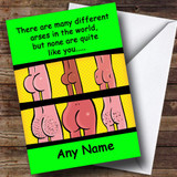 Funny Arse Like You Customised Birthday Card