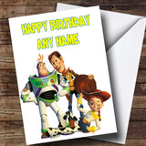 Customised White Toy Story Children's Birthday Card