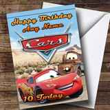 Customised Cars Disney Children's Birthday Card