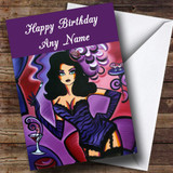 Burlesque Dancing Customised Birthday Card