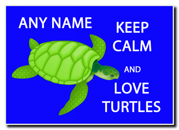 Keep Calm And Love Turtles Jumbo Magnet