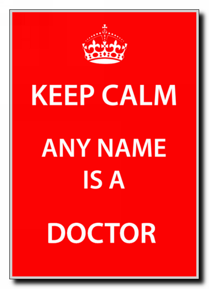 Doctor Keep Calm Jumbo Magnet