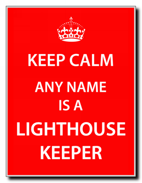 Lighthouse Keeper Keep Calm Jumbo Magnet