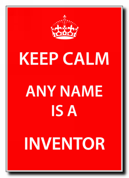 Inventor Keep Calm Jumbo Magnet