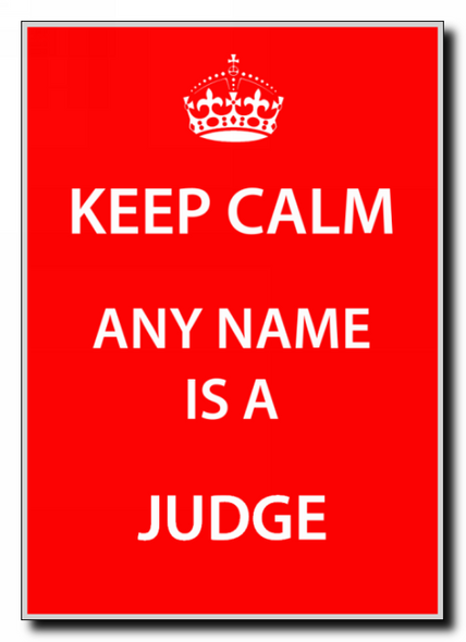 Judge Keep Calm Jumbo Magnet