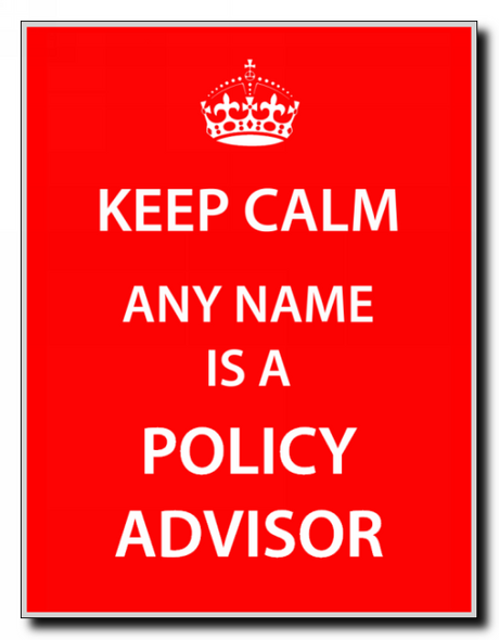 Policy Advisor Keep Calm Jumbo Magnet