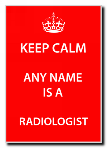 Radiologist Keep Calm Jumbo Magnet