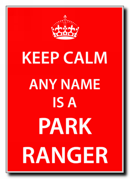 Park Ranger Keep Calm Jumbo Magnet